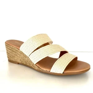 Isabella Espadrilles | Babbs - The Raffia Elastic 3 Band Espadrille in Natural