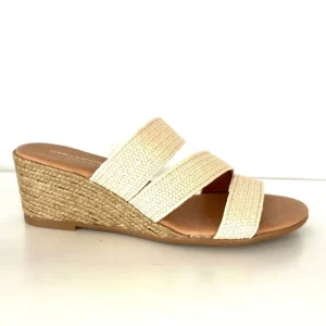 Isabella Espadrilles | Babbs - The Raffia Elastic 3 Band Espadrille in Natural