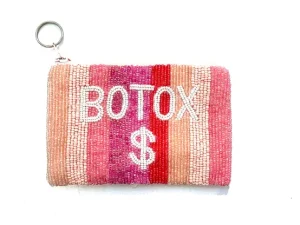 Tiana Design Accessories | The Beaded Botox Money Pouch in Pink Ombre