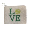 Tiana Designs Accessories | The Beaded Tennis Love Pouch in White