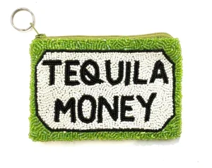 Tiana Design Accessories | The Beaded Tequila Money Pouch in Lime