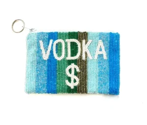 Tiana Design Accessories | The Beaded Vodka Money Pouch in Blue Ombre