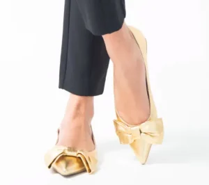 Cecelia NY Flats | Event Shoes | The Bow Pointed Flat in