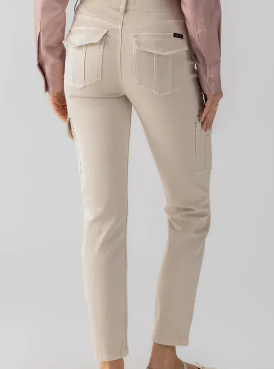 Sanctuary Pants | The Cargo Straight Leg in Toasted Almond