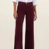 Kut Pants | The Corduroy Wide Leg in Dark Plum