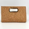 City Design Clutches | Accessories | The Cork Handheld Clutch in Cork Gold