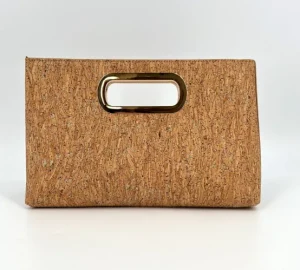 City Design Clutches | Accessories | The Cork Handheld Clutch in Cork Gold