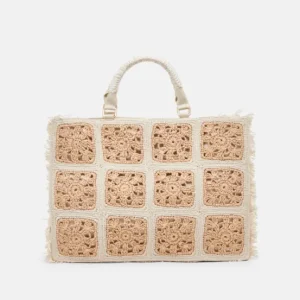 Dolce Vita Totes | Accessories | The Crochet Tote in Natural Pearl