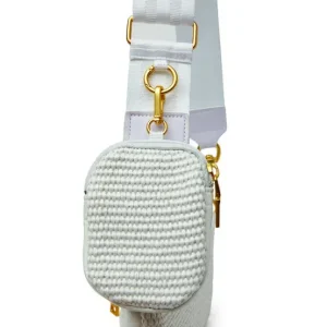 Think Royln Cross-Bodies | The Downtown Crossbody in White Raffia