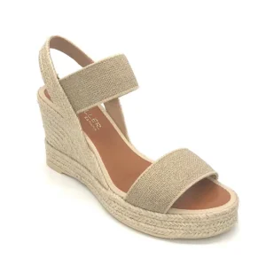 Casteller Espadrilles | The Elastic 2 Band Espadrille in Natural Linen