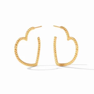 Julie Vos Accessories | Earrings | The Esme Heart Hoop in