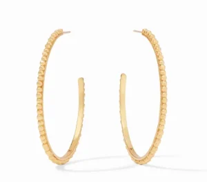 Julie Vos Accessories | Earrings | The Extra Large Colette Bead Hoop in