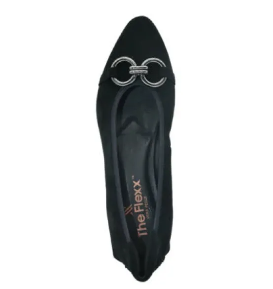 Flexx Flats | The Flexible Pointed Flat with Ornament in