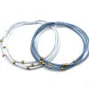 Erin Gray Bracelets | Accessories | The Gold Fill Water Pony Bracelet Hair Band in White Blue