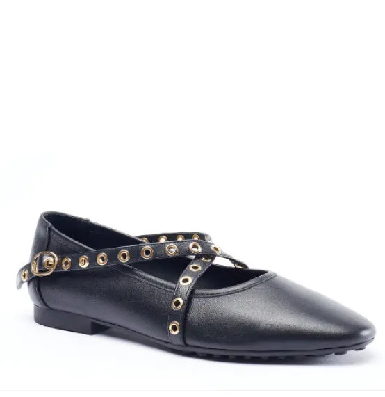 Cecelia NY Flats | The Gromet Belt Ballet in