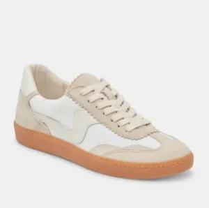 Dolce Vita Sneakers | The Gum Sole Court Lace Sneaker in Ivory Multi