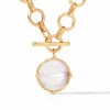 Julie Vos Accessories | Necklaces | The Honeybee Statement Necklace in Clear Crystal