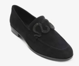 Vaneli Loafers & Loafer Mules | The Loafer with Pave Snake Ornament in