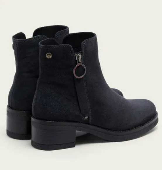 Porronet Boots & Booties | The Low Heel Outside Zip Bootie in