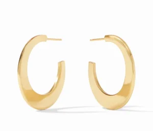 Julie Vos Accessories | Earrings | The Medium Luna Hoops in