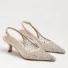 Sam Edelman Pumps | Event Shoes | The Mesh Sling Back Pointed Pump in Ivory