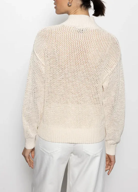 sanctuary Sweaters | The Open Knit 1/2 Zip Sweater in