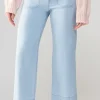 Sanctuary Jeans | The Patch Pocket Wide Leg in Ultra Pale