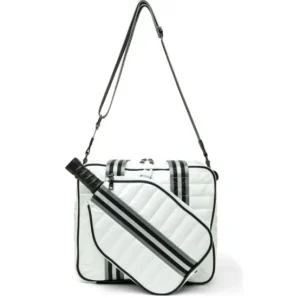 Think Royln Totes | The Pickleball Tote in White Patent