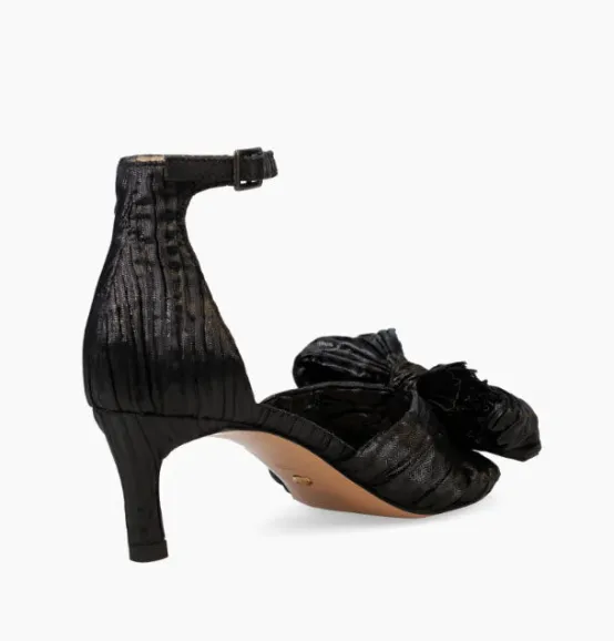 Pelle Moda Event Shoes | The Pleated Bow Sandal in