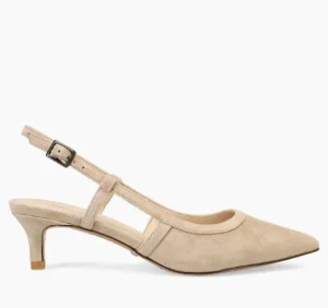 Pelle Moda Pumps | Event Shoes | The Posted Sling Almond Toe Pump in