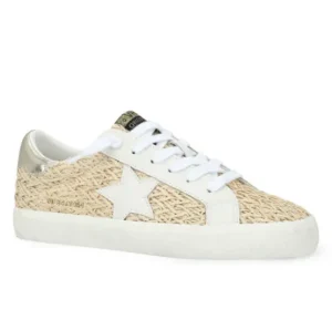 Vintage Havana Sneakers | The Raffia Crochet Star Lace Sneaker in Dark Natural