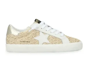 Vintage Havana Sneakers | The Raffia Crochet Star Lace Sneaker in Dark Natural