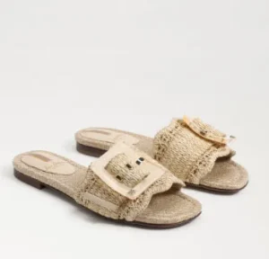 Sam Edelman Sandals | The Raffia Flat Sandal with Buckle