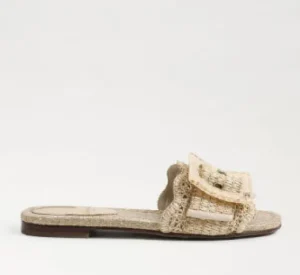 Sam Edelman Sandals | The Raffia Flat Sandal with Buckle