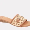 Andre Assous Sandals | The Raffia Open Weave Slide with Crystal Bit in