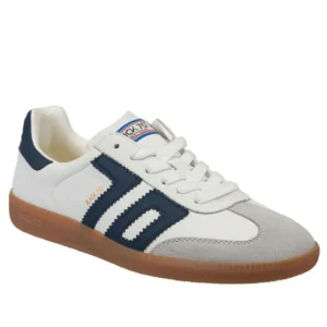 Back 70 Sneakers | The Retro Soccer Lace Sneaker in White Navy