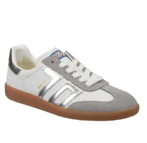 Back 70 Sneakers | The Retro Soccer Lace Sneaker in Light Gray