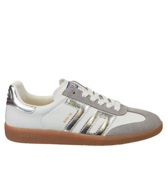 Back 70 Sneakers | The Retro Soccer Lace Sneaker in Light Gray