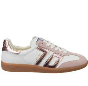 Back 70 Sneakers | The Retro Soccer Lace Sneaker in White Pink