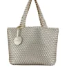 Ilse Jacobsen Totes | Accessories | The Reversible Woven Tote in Gold & Silver