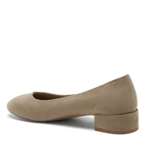 Silent D Pumps | The Round Toe Classic Low Heel Pump in Suede