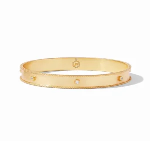 Julie Vos Accessories | Bracelets | The Savoy Bangle in Gold CZ