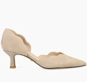 Pelle Moda Pumps | Event Shoes | The Scallop Edge D'Orsay Pump in