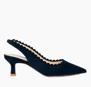 Pelle Moda Pumps | Event Shoes | The Scallop Edge Sling Pump in