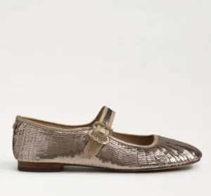 Sam Edelman Flats | The Sequin Maryjane Ballet in Molten Gold