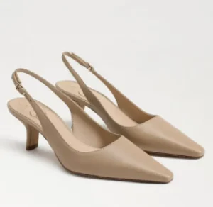 Sam Edelman Pumps | The Sling Back Pointed Pump in Soft Beige