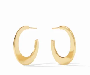 Julie Vos Earrings | Accessories | The Small Luna Hoops in