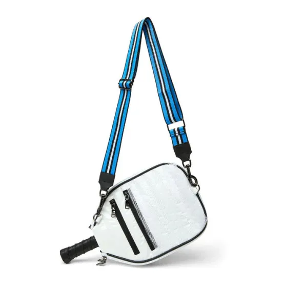 Think Royln Cross-Bodies | The Sporty Sleeve Pickle Racket Cover in White Patent