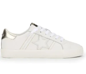 Vintage Havana Sneakers | The Star Lace Sneaker With Metallic Stitch in White