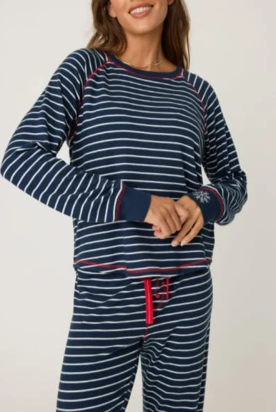 PJ Salvage Loungewear | The Stripe Crew Neck in